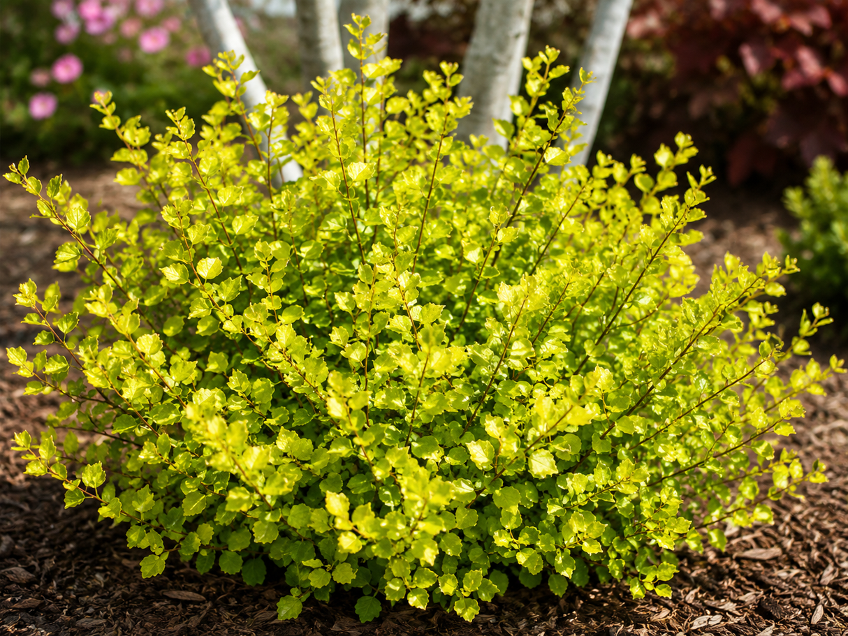 Bříza zakrslá Golden Treasure, výška 20–30 cm, květináč 5 l