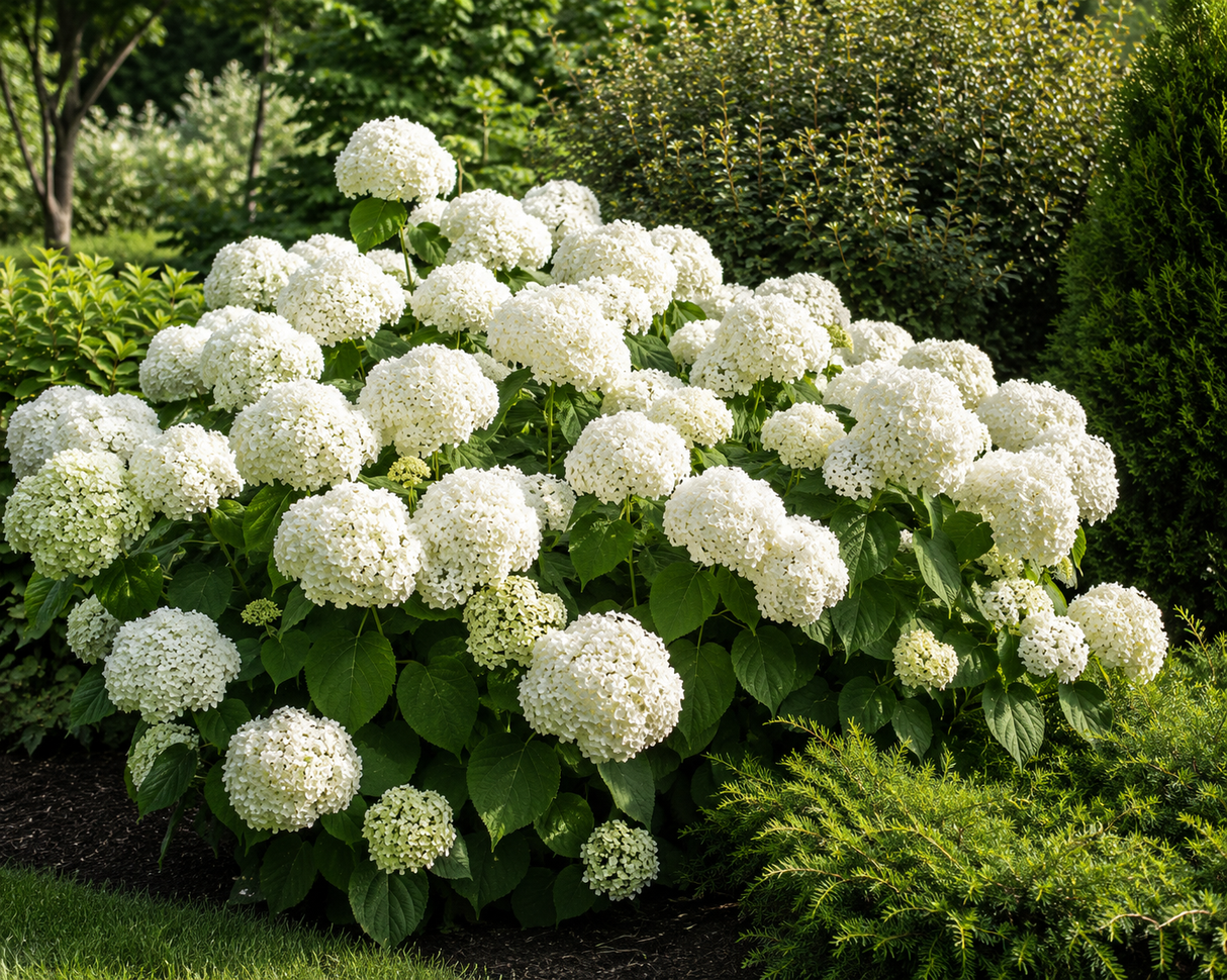 Hortenzie stromkovitá Grandiflora, výška 20–40 cm, květináč 2 l