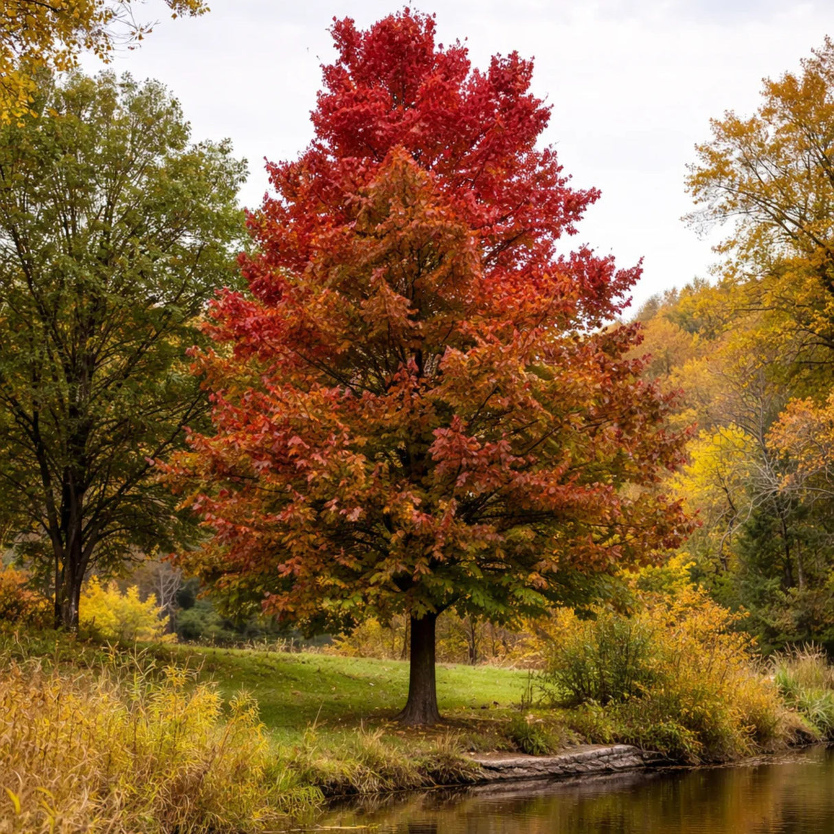 Javor červený Red Sunset na kmínku 190-210 cm, výška 280-320 cm, květináč 18 l