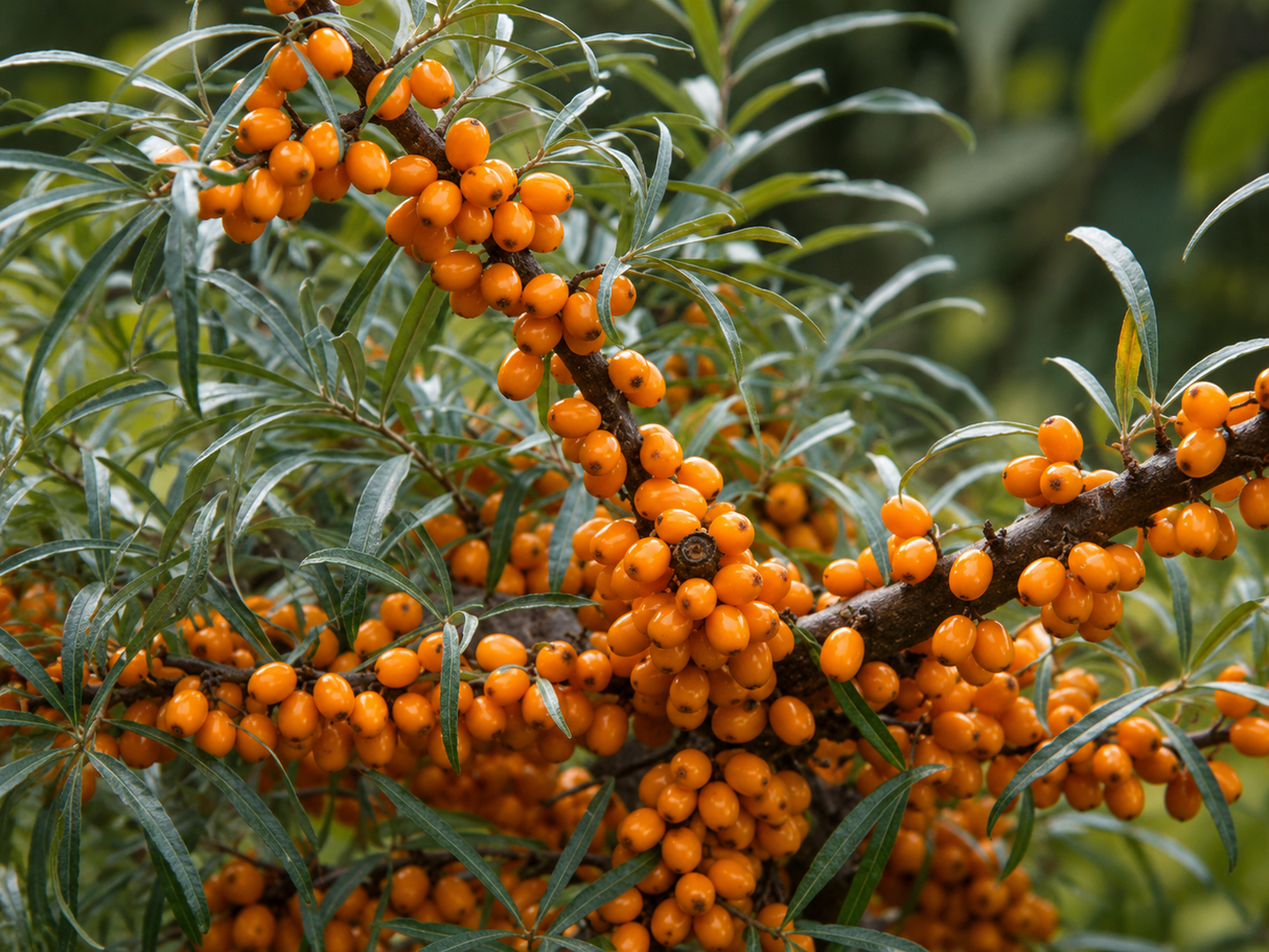 Rakytník řešetlákový Orange Energy, samičí, výška 30–40 cm, květináč 2 l