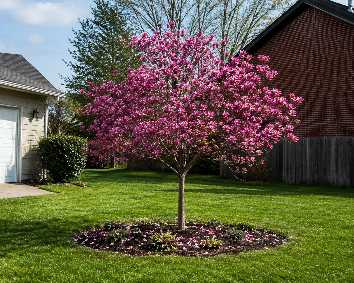 Magnolie Susan na kmínku 50–60 cm, výška 110–130 cm, květináč 10 l
