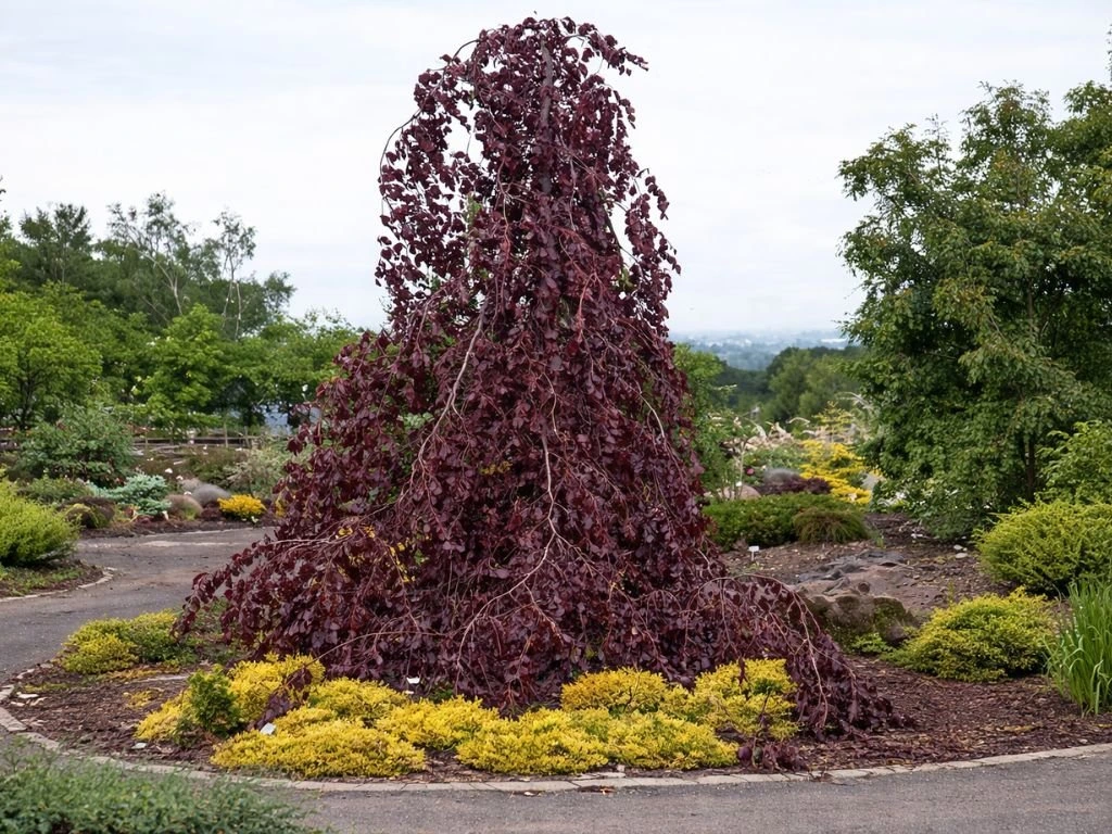 Buk lesní Purple Fountain, výška 200–250 cm, květináč 25 l