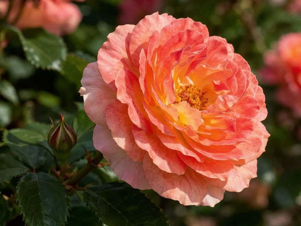 Růže popínavá Tropical, výška 50–60 cm, květináč 1,5 l