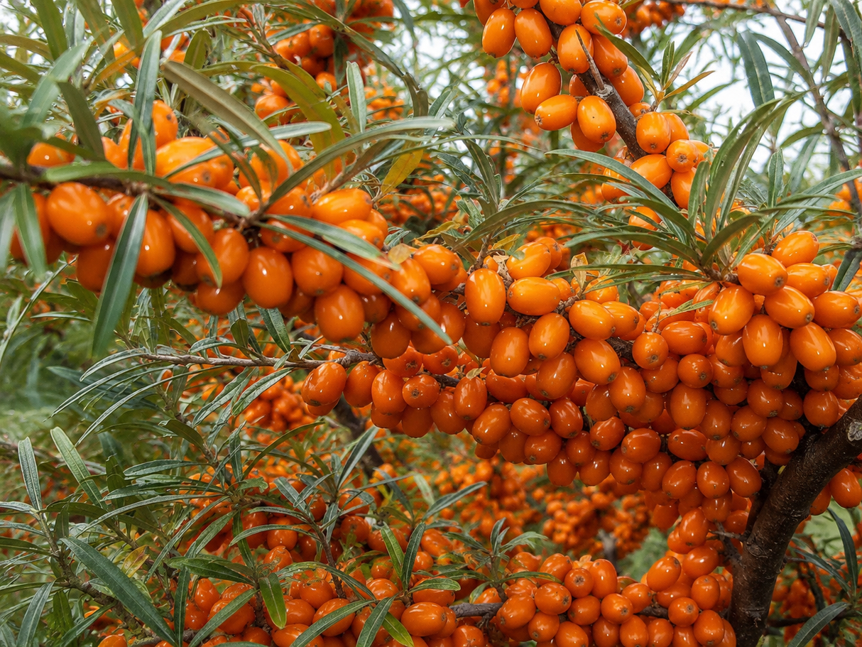 Rakytník řešetlákový Orange Energy, samičí, výška 30–40 cm, květináč 2 l