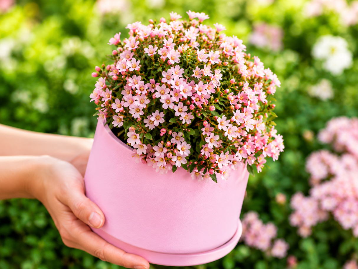 Minirůže Cutie Pie, výška 10–15 cm, květináč 9 cm