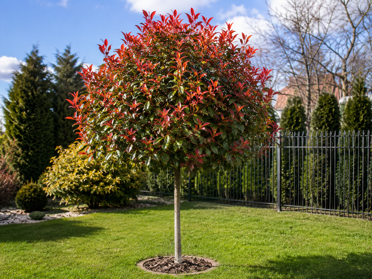 Blýskavka Fraserova Red Robin na kmínku 80–90 cm, výška 110–130 cm, květináč 3 l