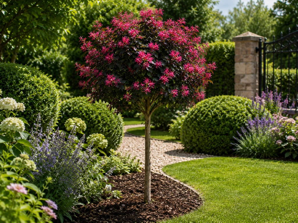 Vilín čínský Rubra na 40 cm kmínku, výška 70–90 cm, květináč 5 l