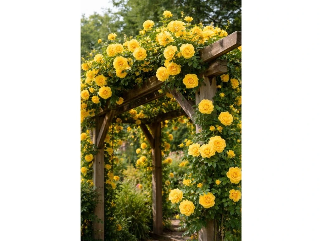 Růže popínavá Spring Queen, výška 50–60 cm, květináč 1,5 l