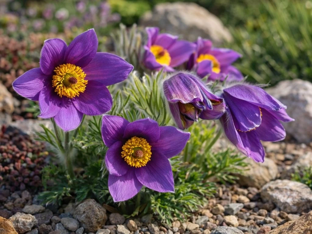 Koniklec obecný Pinwheel Blue Violet, květináč 9 cm